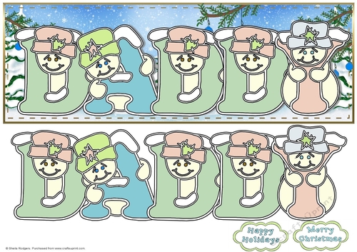 Pastel Snowmen - DADDY