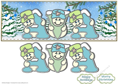 Pastel Snowmen - AVA