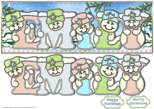 Pastel Snowmen - EMILY