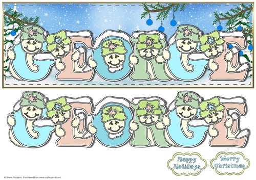 Pastel Snowmen - GEORGE