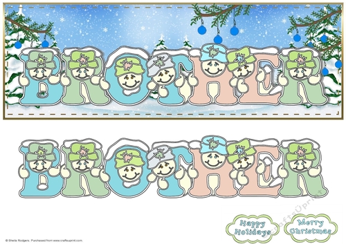 Pastel Snowmen - BROTHER