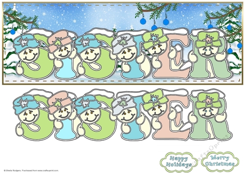 Pastel Snowmen - SISTER