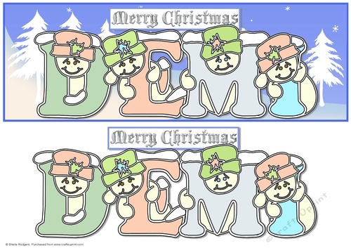 Pastel Snowmen - DEMI