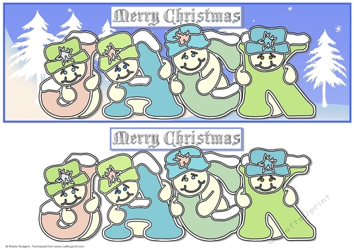 Pastel Snowmen - JACK