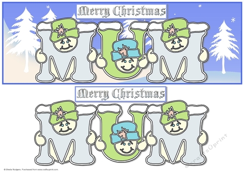 Pastel Snowmen - MUM