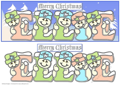 Pastel Snowmen - ELLIE