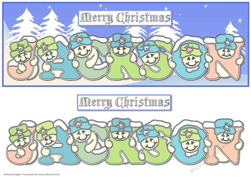 Pastel Snowmen - JACKSON