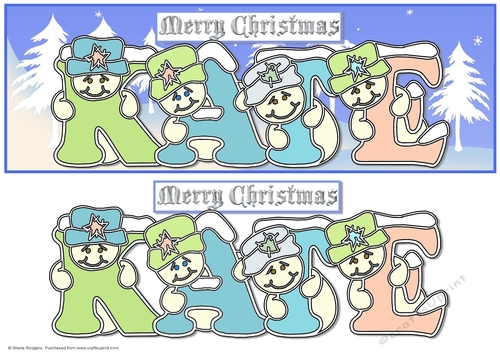 Pastel Snowmen - KATE