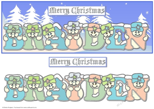 Pastel Snowmen - BRAYDEN