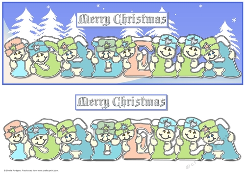 Pastel Snowmen - ISABELLA