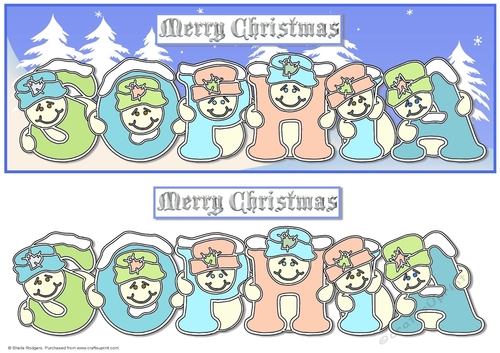 Pastel Snowmen - SOPHIA