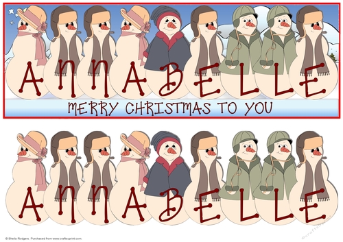 SILLY SNOWFOLK - ANNABELLE