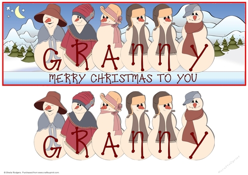 SILLY SNOWFOLK - GRANNY