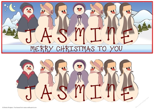SILLY SNOWFOLK - JASMINE