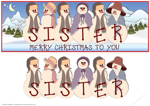 SILLY SNOWFOLK - SISTER