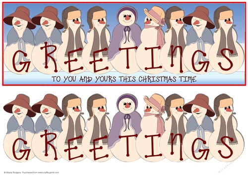 SILLY SNOWFOLK - GREETINGS