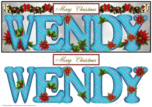 Large DL Poinsettia - WENDY