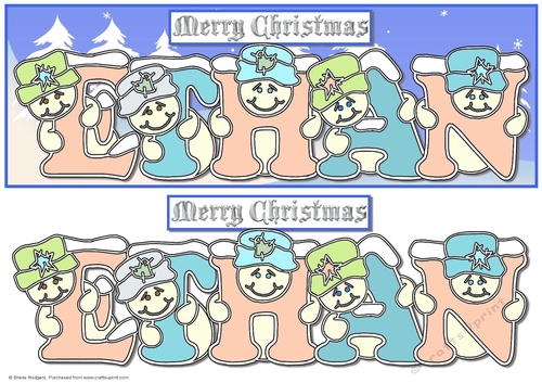 Pastel Snowmen - ETHAN