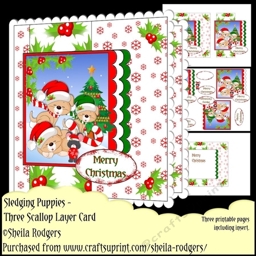 Three Scallop Layers - Sledging Puppies