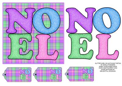 Glitter Noel on Matching Tartan
