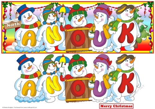 SNOWMEN NAMES LARGE DL - ANOUK