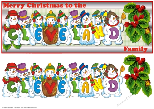 SNOWMEN SURNAME - CLEVELAND