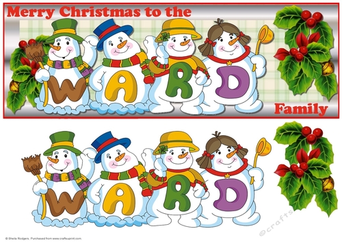 SNOWMEN SURNAME - WARD