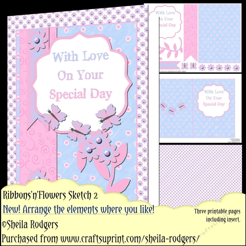RibbonsnFlowers Sketch 2