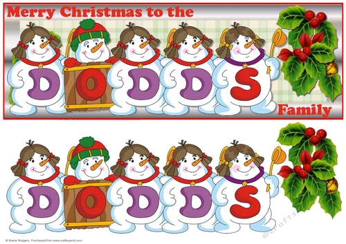 SNOWMEN SURNAME - DODDS
