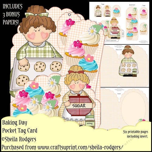 Pocket Tag Card - Baking Day
