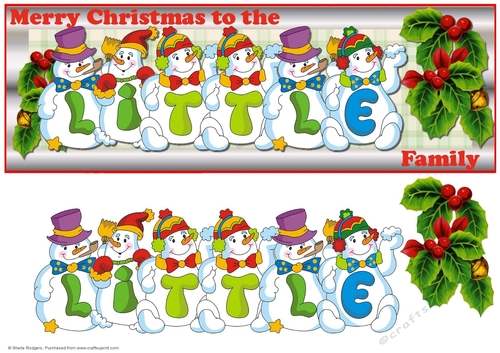 Snowmen Surname - LITTLE