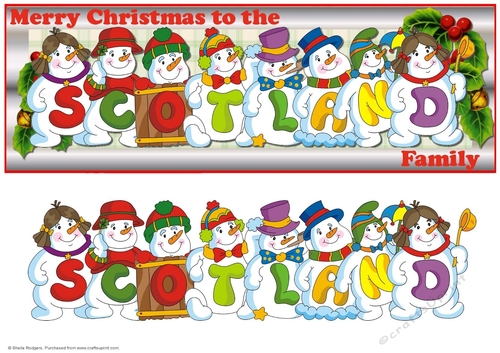 Snowmen Surname - SCOTLAND