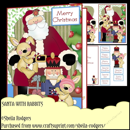 Santa With Rabbits