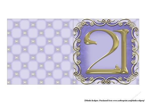 21 Birthday Purple