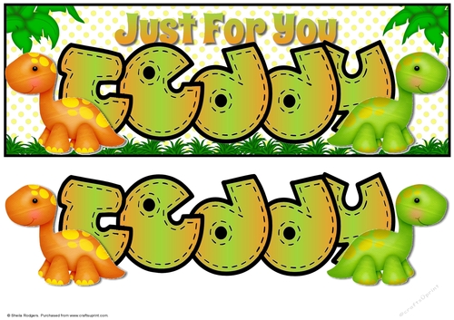 Just For You Dinosaurs - Teddy