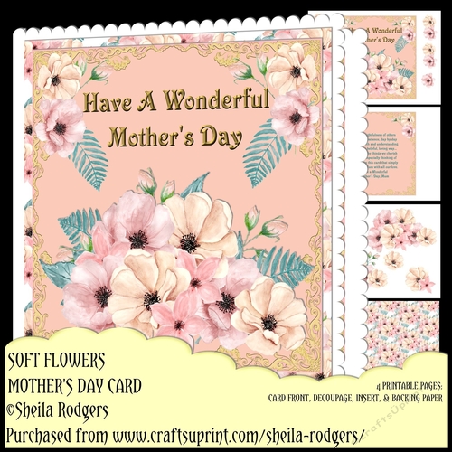 Soft Flowers Mothers Day