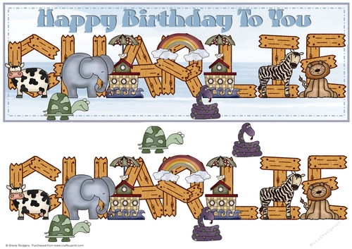 Noahs Ark Names - CHARLIE