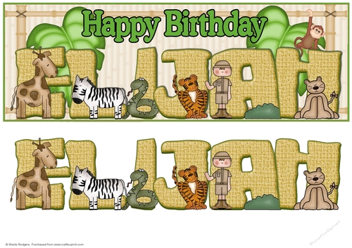 On Safari Names - ELIJAH