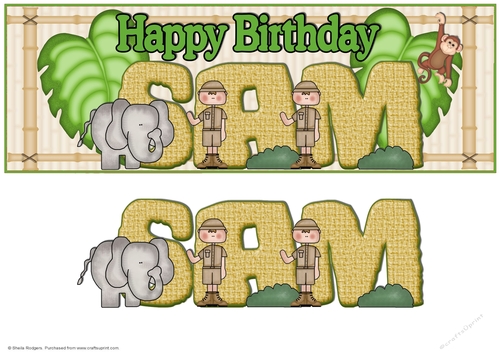 On Safari Names - SAM