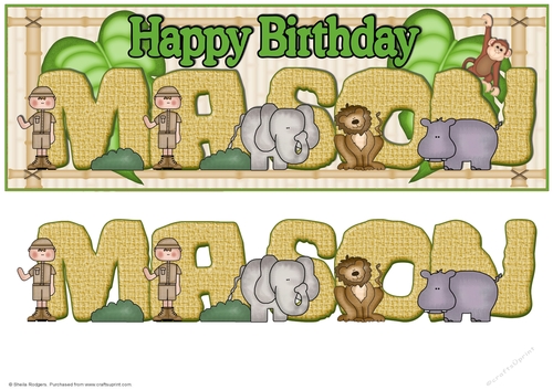 On Safari Names - MASON