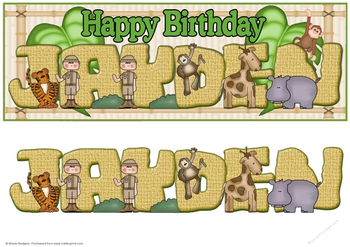 On Safari Names - JAYDEN
