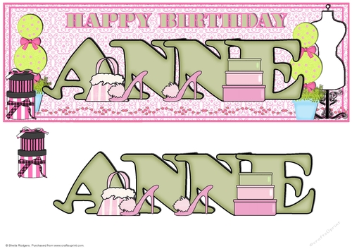 SHOPAHOLIC NAMES - ANNE