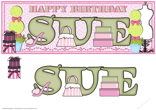 SHOPAHOLIC NAMES - SUE