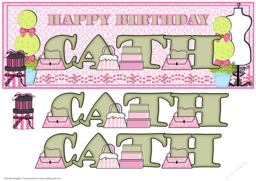 SHOPAHOLIC NAMES - CATH