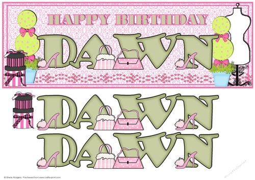 SHOPAHOLIC NAMES - DAWN