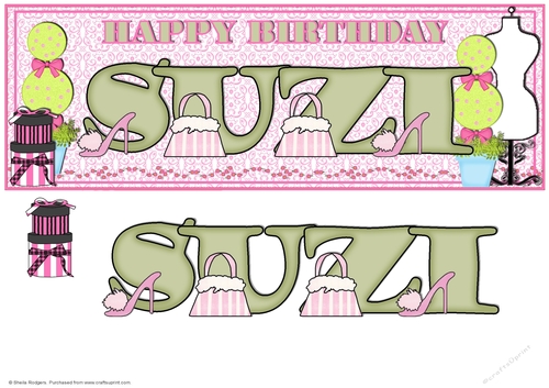 SHOPAHOLIC NAMES - SUZI