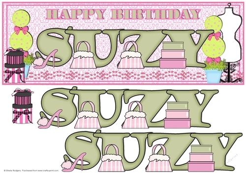 SHOPAHOLIC NAMES - SUZY