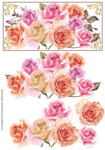 Jewel Roses on DL Topper