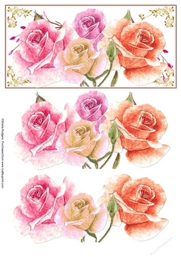 Summer Roses on DL Topper