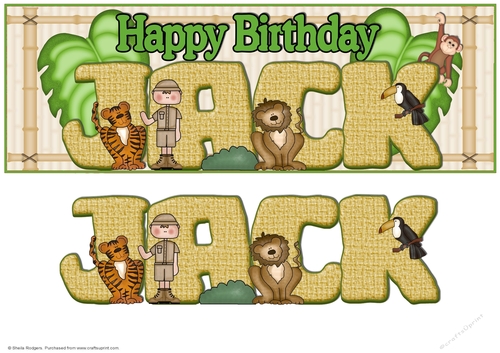 On Safari Names - JACK